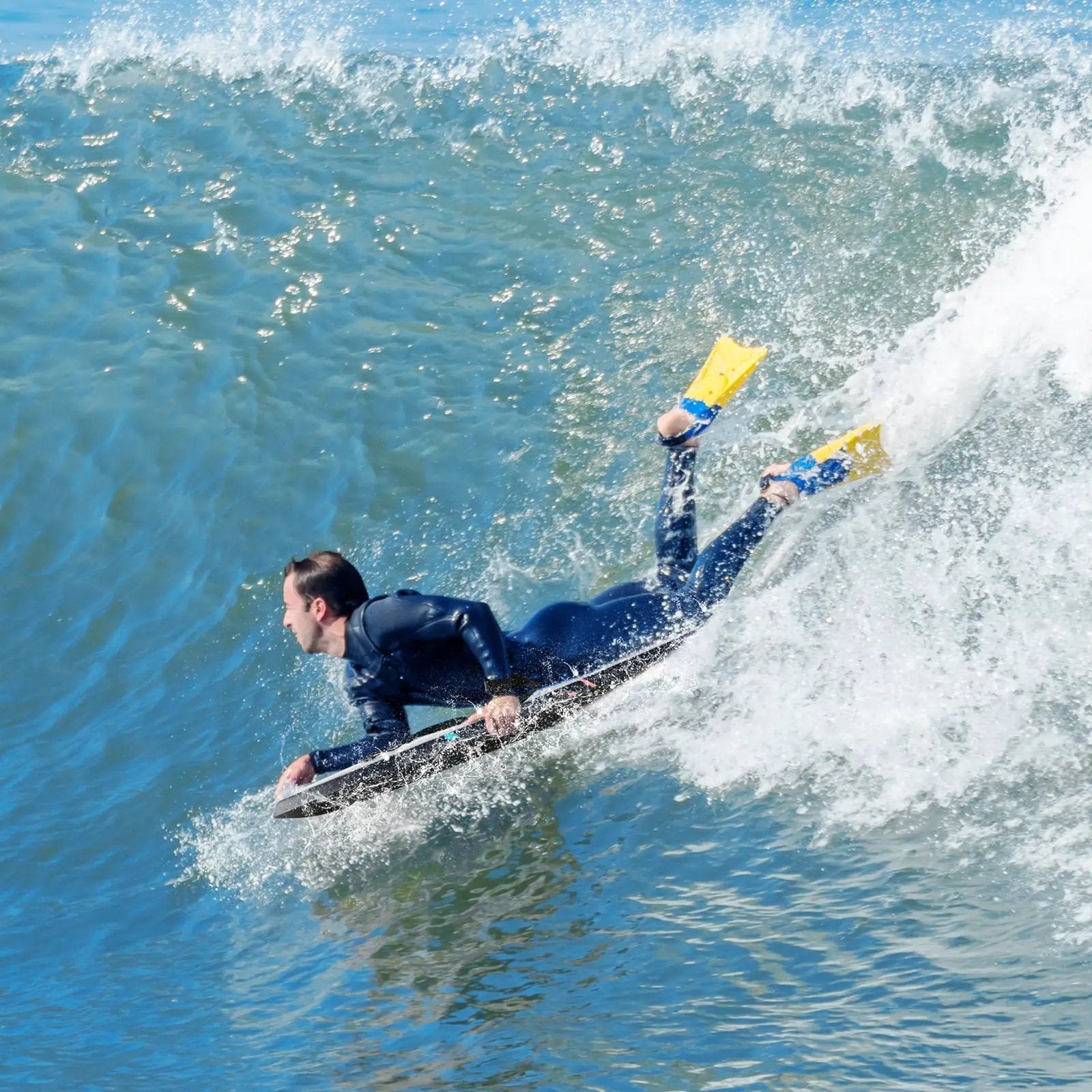 33/37/41 Inches Lightweight Body Board Boogie Board with EPS Core XPE Deck HDPE Bottom Multicolor2 by DirectDeals