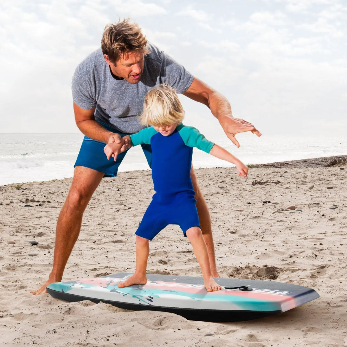 33/37/41 Inches Lightweight Body Board Boogie Board with EPS Core XPE Deck HDPE Bottom Multicolor2 by DirectDeals