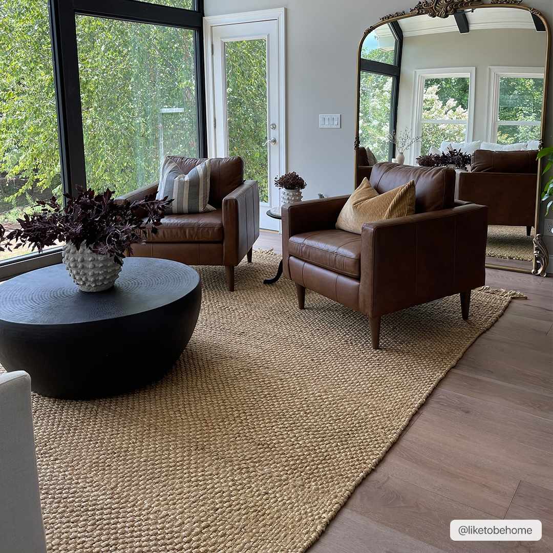 Hovland Hand Woven Natural Jute Rag Rug - Clearance by Boutique Rugs