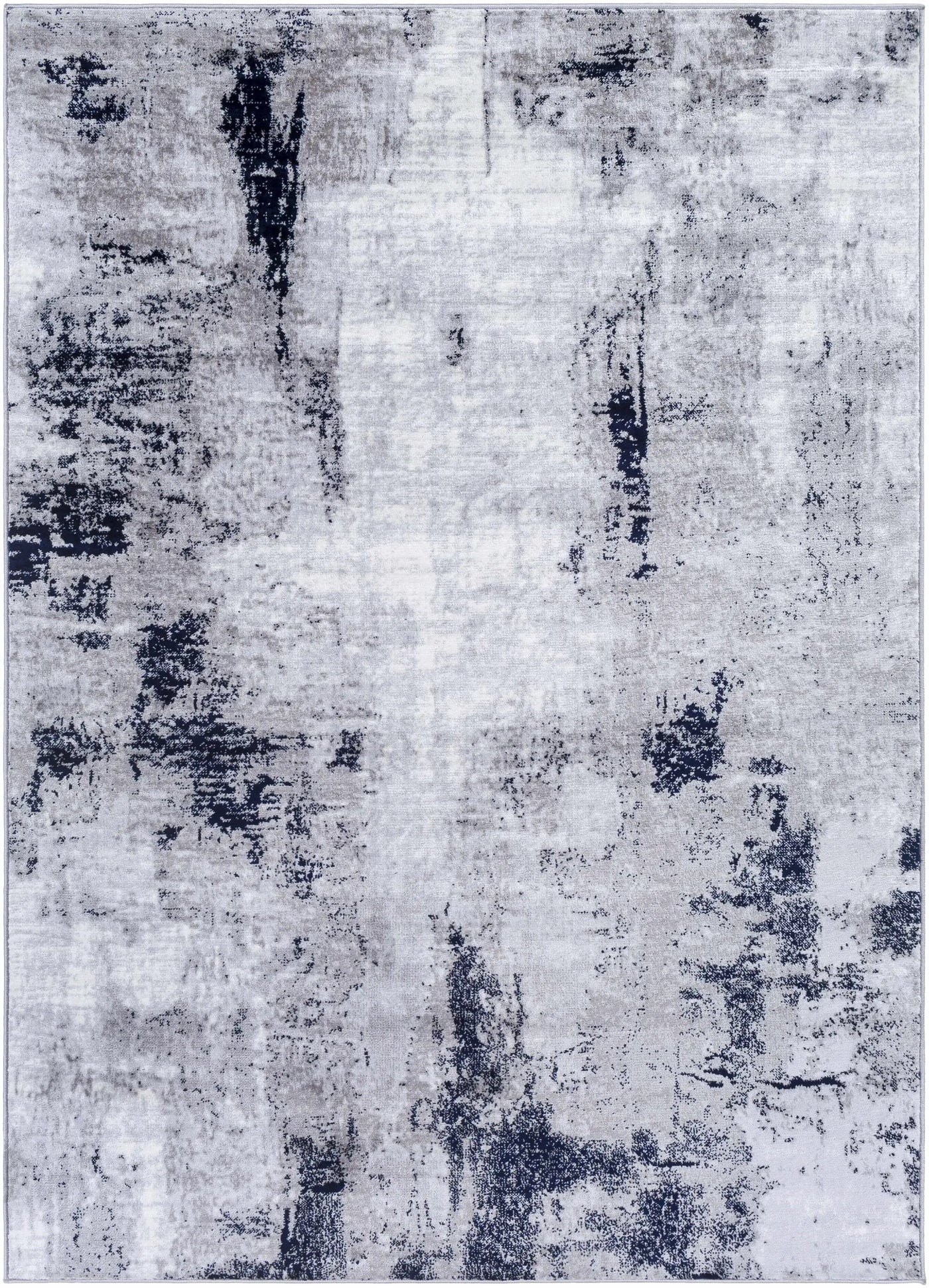 Limao Abstract Denim Area Rug - Clearance by Boutique Rugs