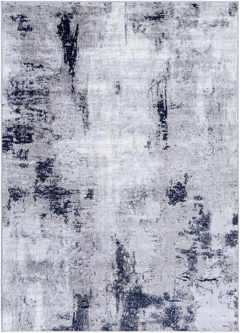 Limao Abstract Denim Area Rug - Clearance by Boutique Rugs