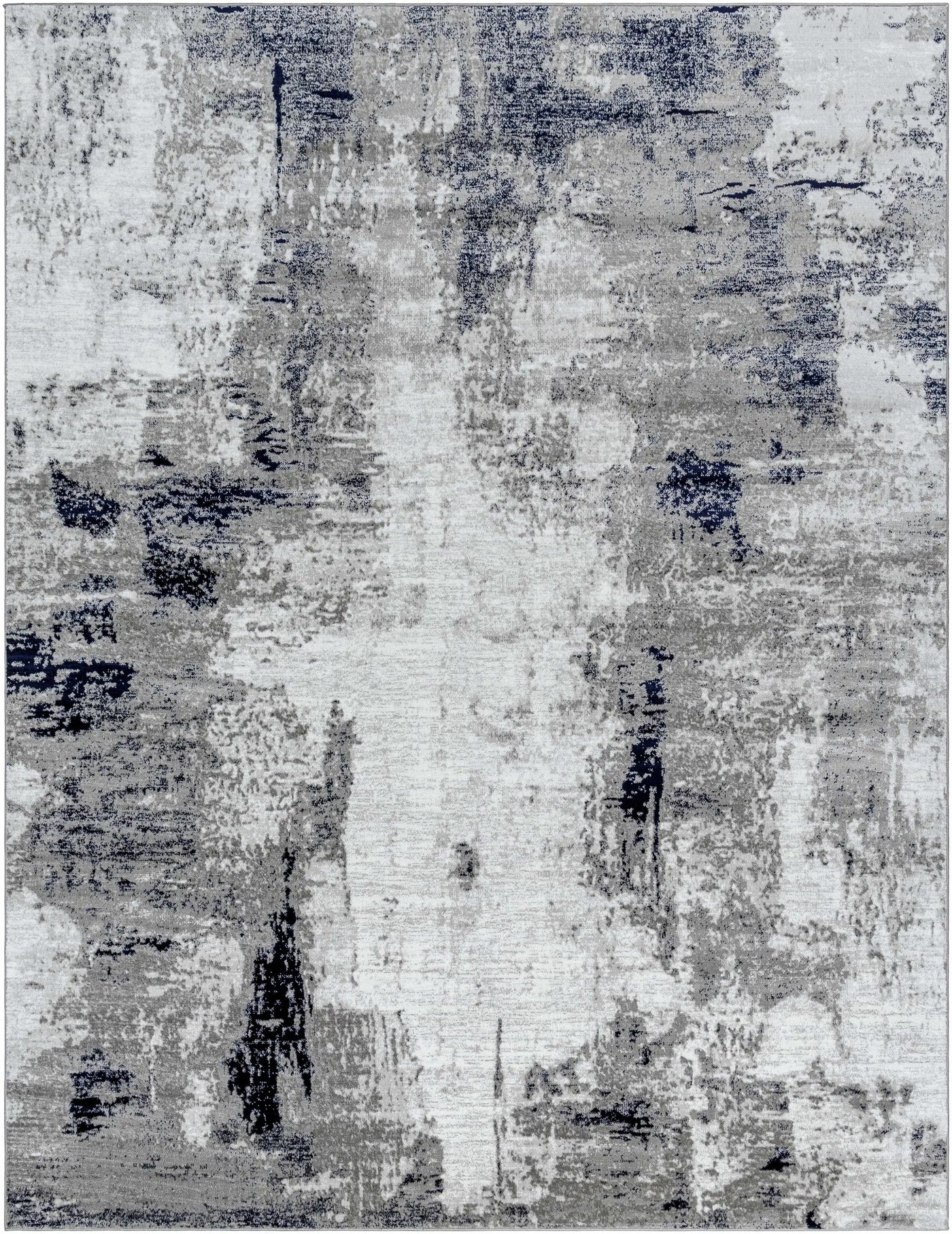 Limao Abstract Denim Area Rug - Clearance by Boutique Rugs