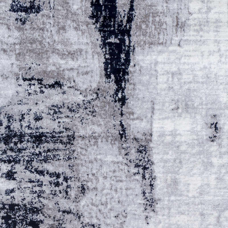 Limao Abstract Denim Area Rug - Clearance by Boutique Rugs