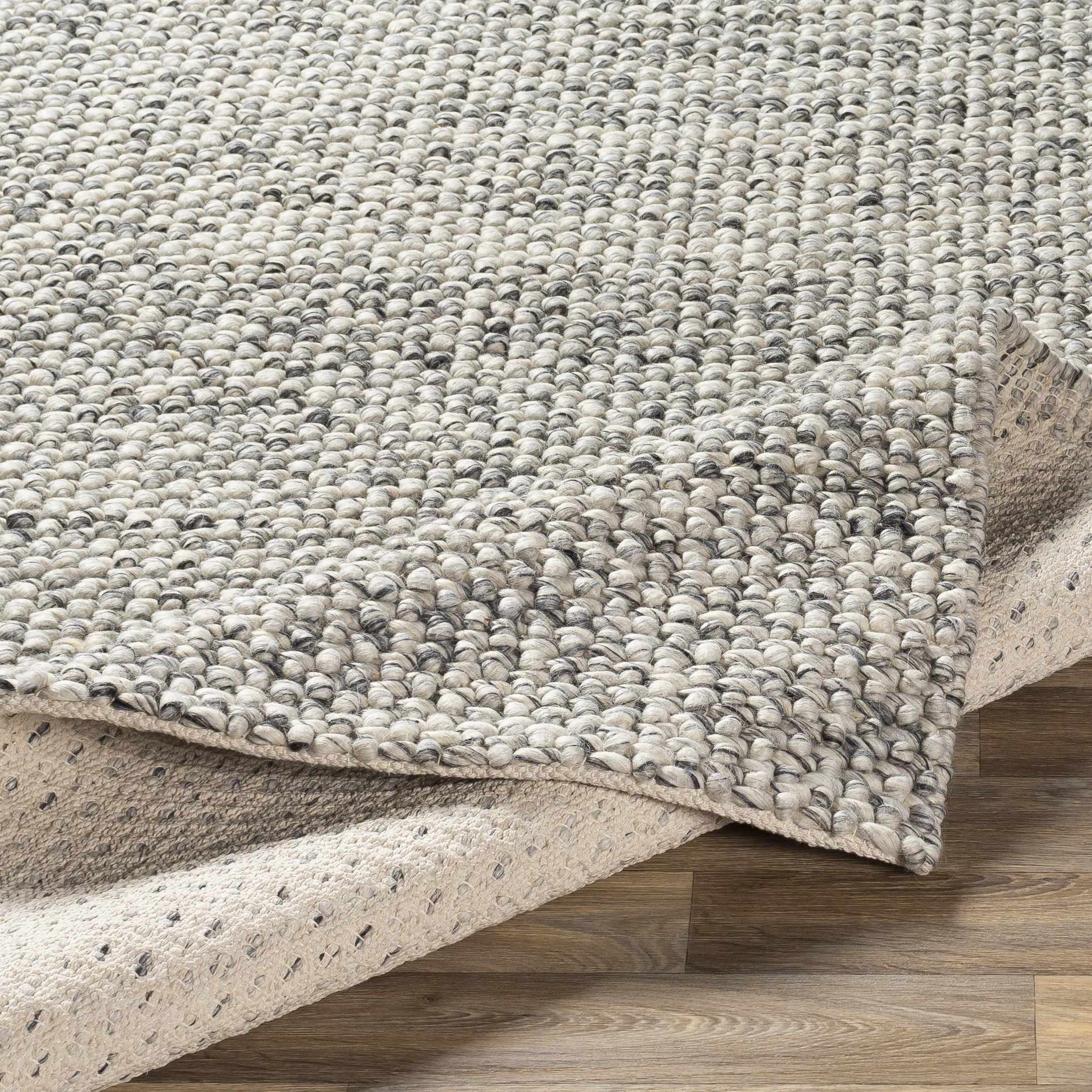 Lucerne LNE-1001 Gray Wool Rug by Boutique Rugs