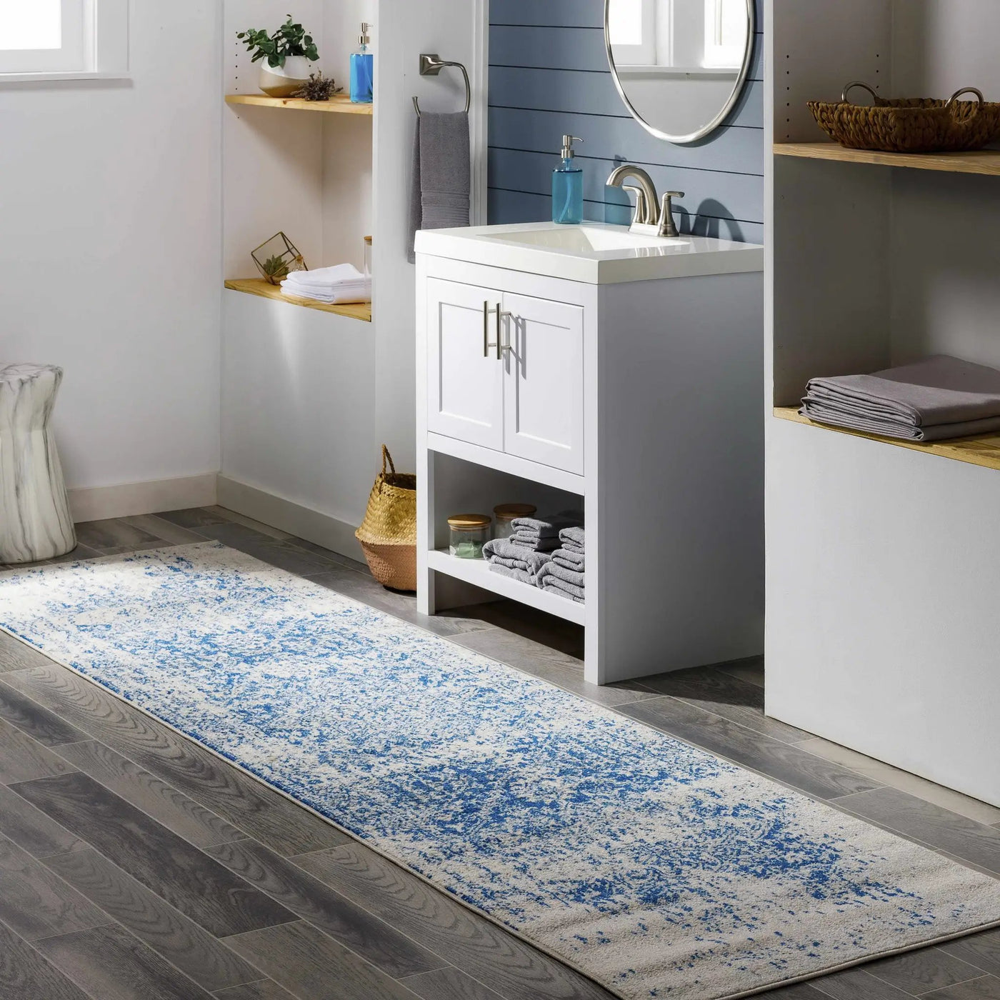 Rachel Navy Area Rug by Boutique Rugs