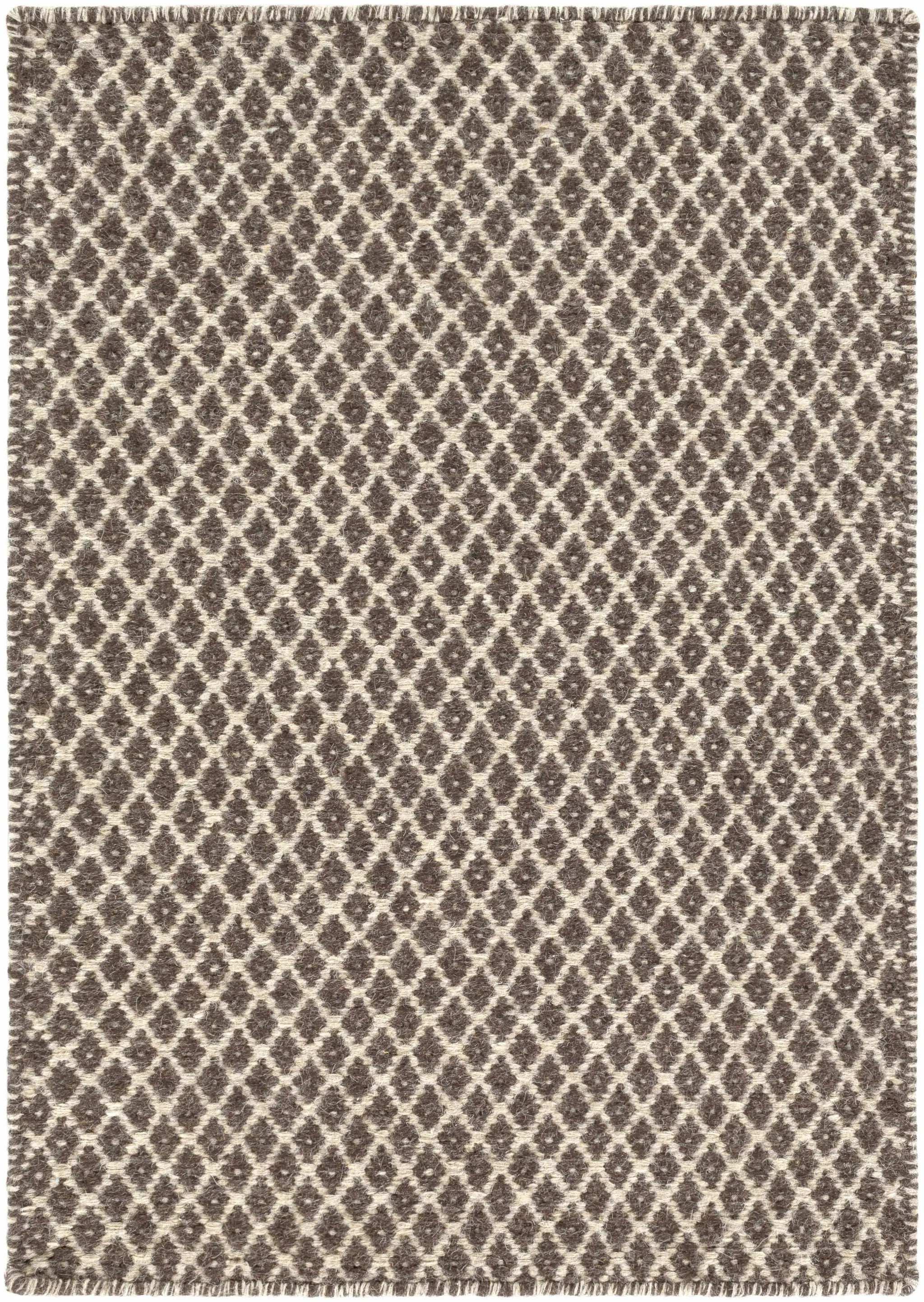 Lingo Brown Trellis Flatweave Rug - Clearance by Boutique Rugs