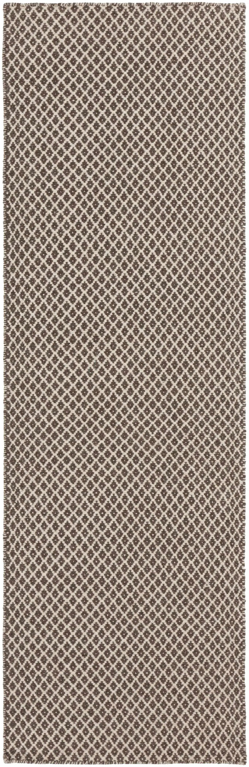 Lingo Brown Trellis Flatweave Rug - Clearance by Boutique Rugs