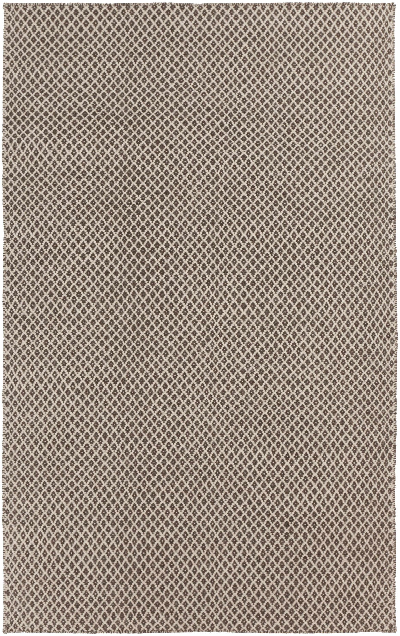 Lingo Brown Trellis Flatweave Rug - Clearance by Boutique Rugs