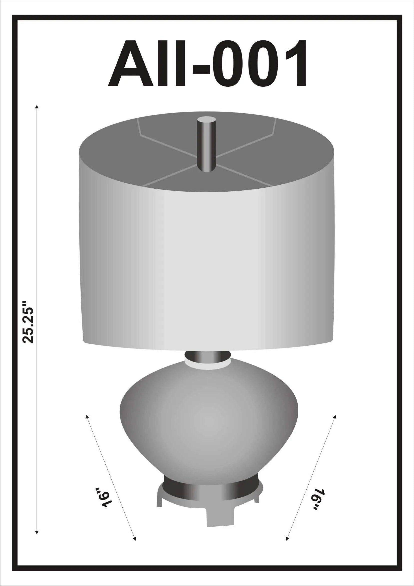 Lintangan Table Lamp - Clearance by Boutique Rugs