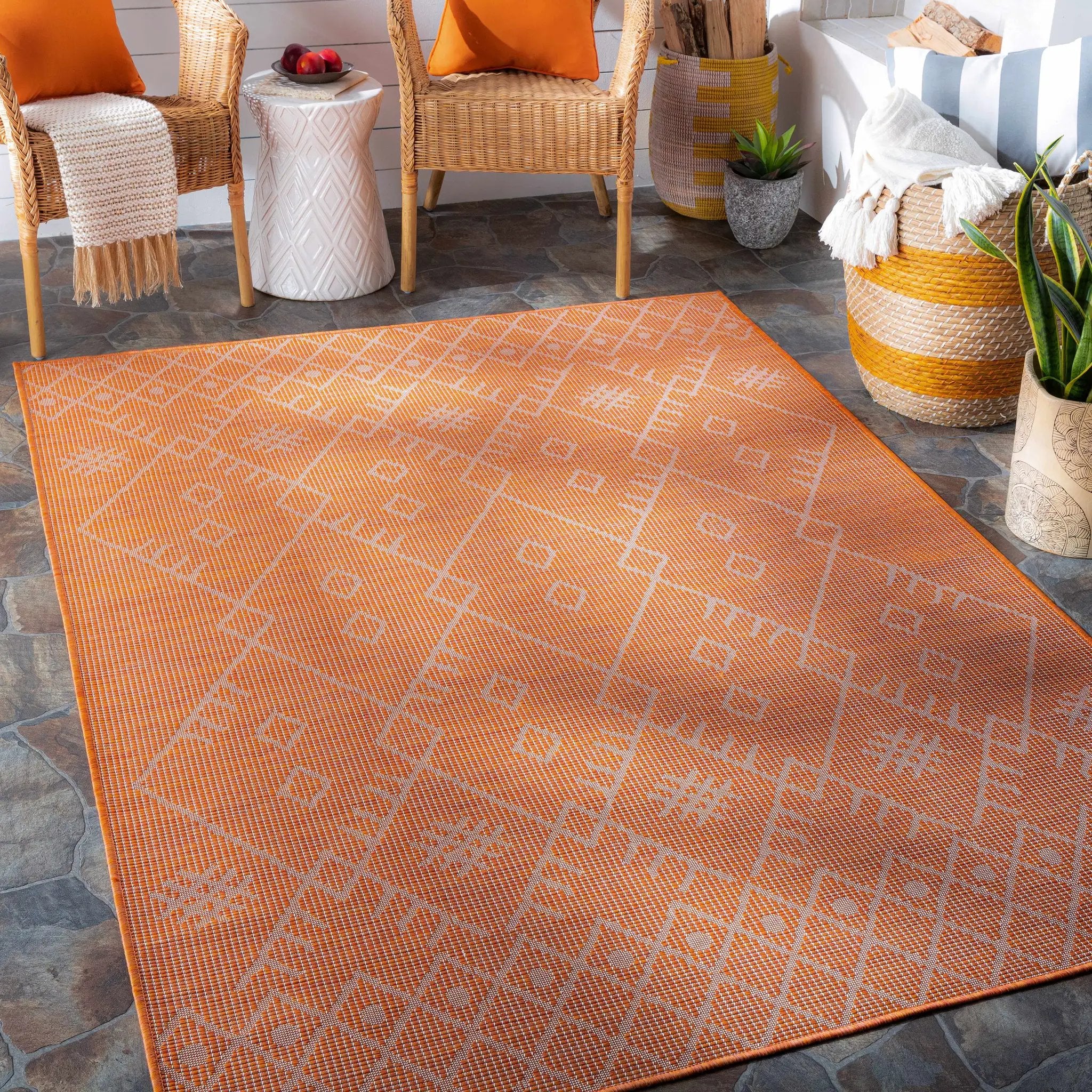 Lisarow Flatweave Outdoor Area Carpet - Clearance by Boutique Rugs