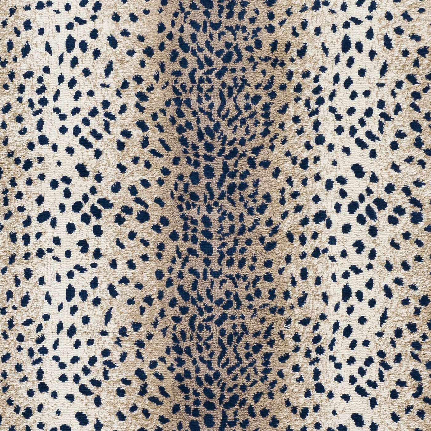 Pointblank Tan & Navy Leopard Print Area Rug by Boutique Rugs