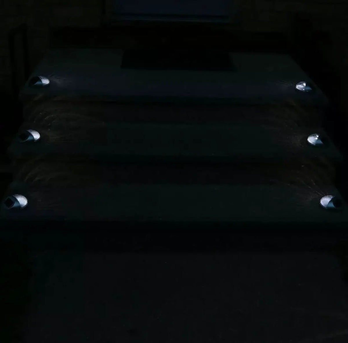 Living Accents Black Deck Solar Lights Powered LED Utility Light 4 Pack by Outdoor Solar Outlet