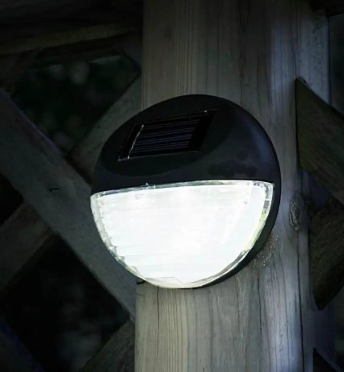 Living Accents Black Deck Solar Lights Powered LED Utility Light 4 Pack by Outdoor Solar Outlet