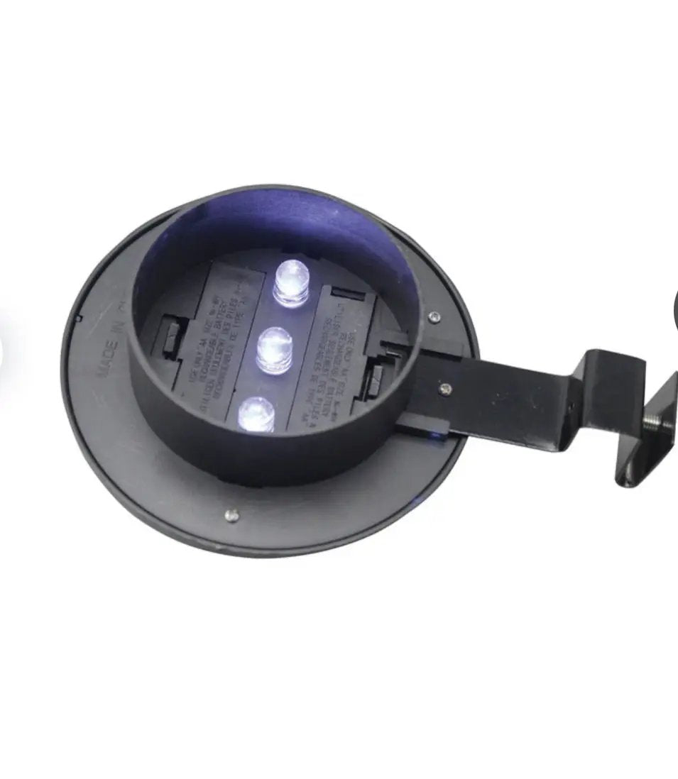 Living Accents Black Solar Powered LED Post Cap Fence Light 4 Pack by Outdoor Solar Outlet