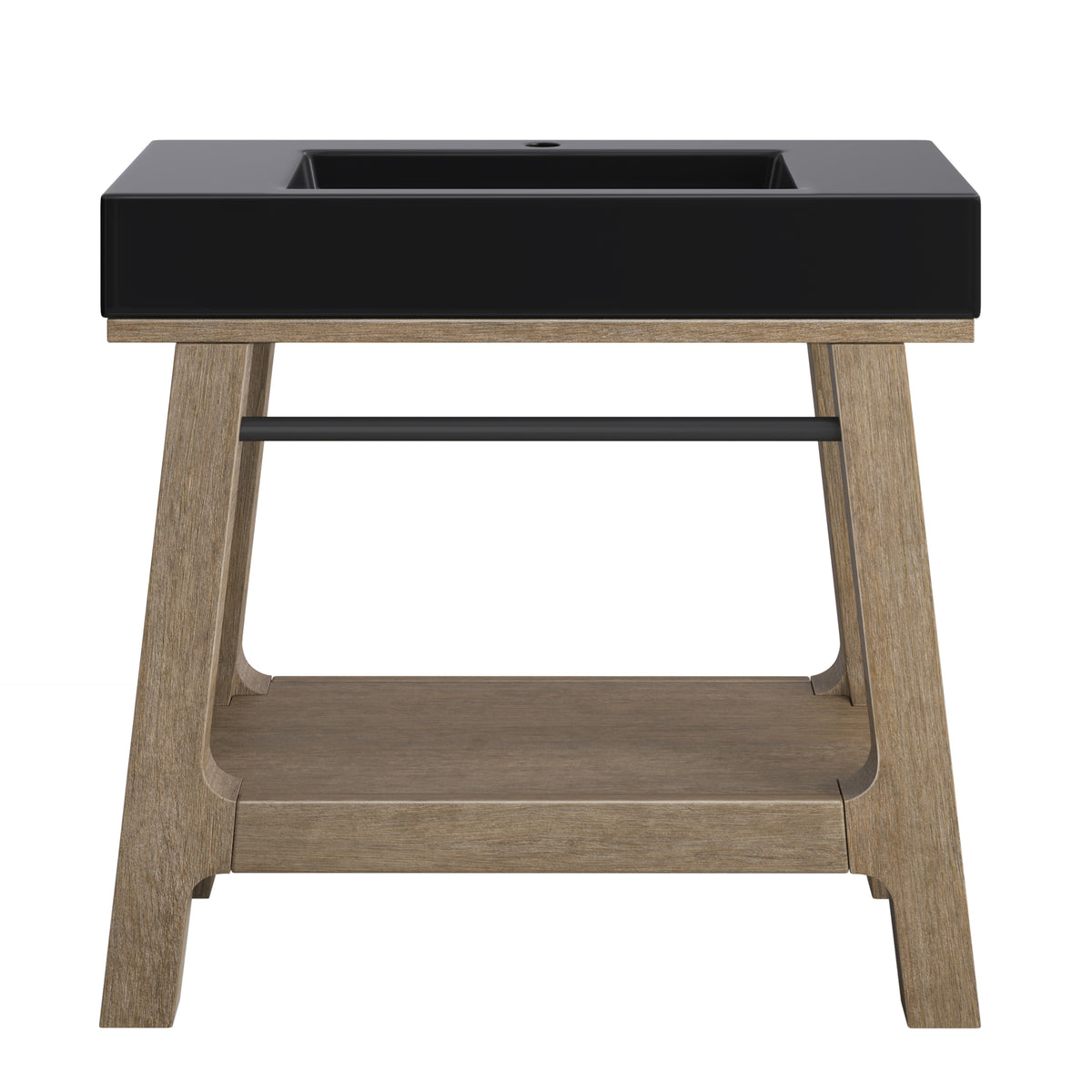 James Martin Auburn 36" Single Console Vanity, Weathered Timber, view 14