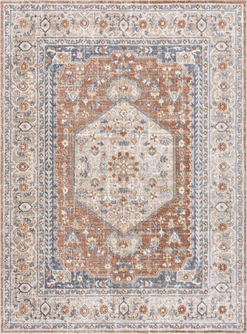Gael Rust Boutique Washable Rug by Boutique Rugs