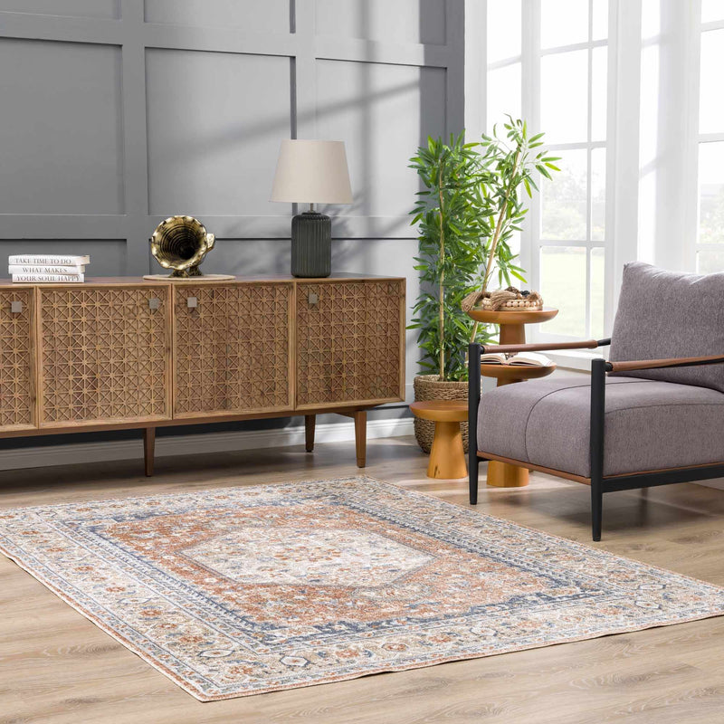 Gael Rust Boutique Washable Rug by Boutique Rugs