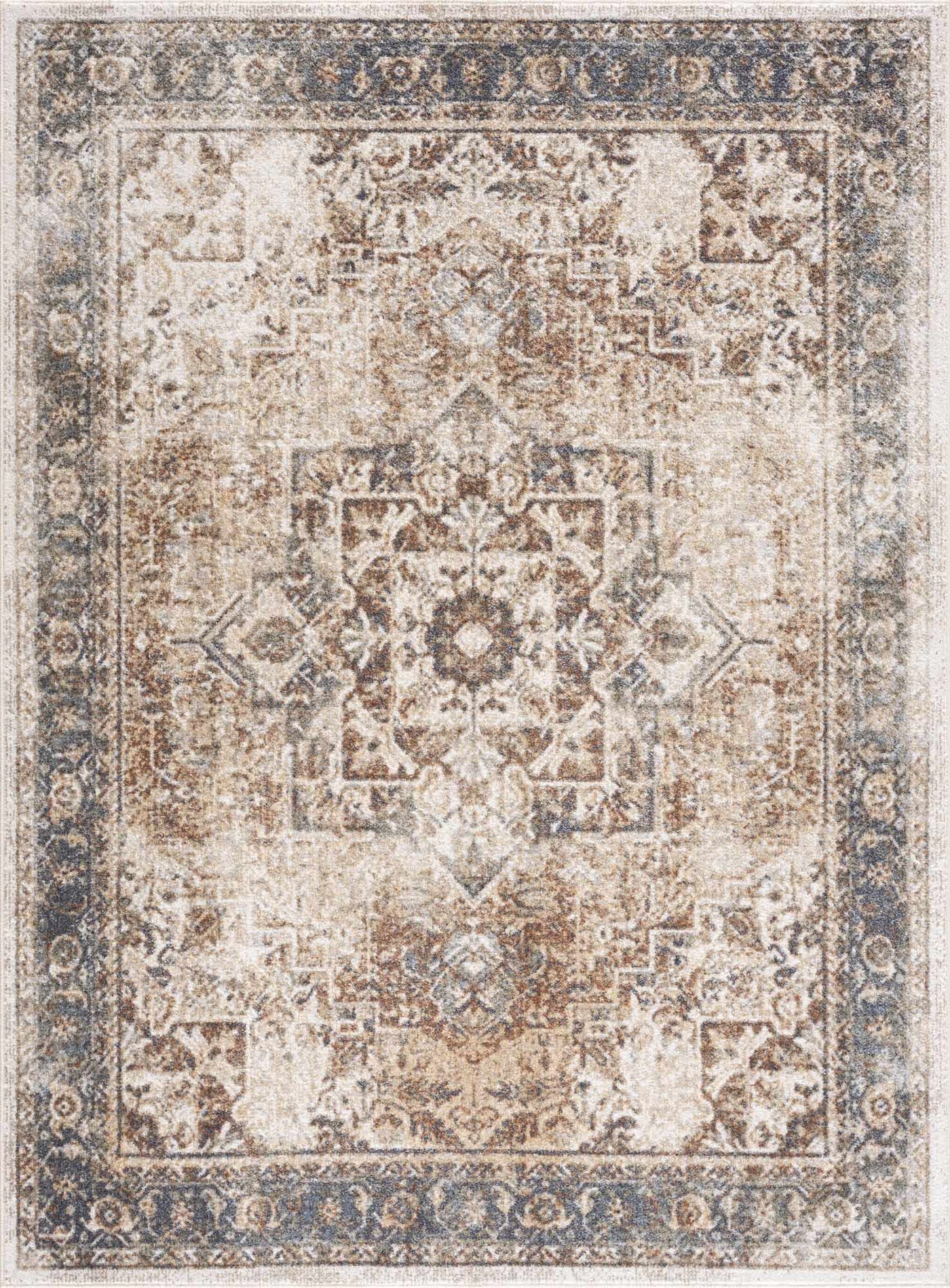 Heritage Style Flat Pile Washable Rug by Boutique Rugs