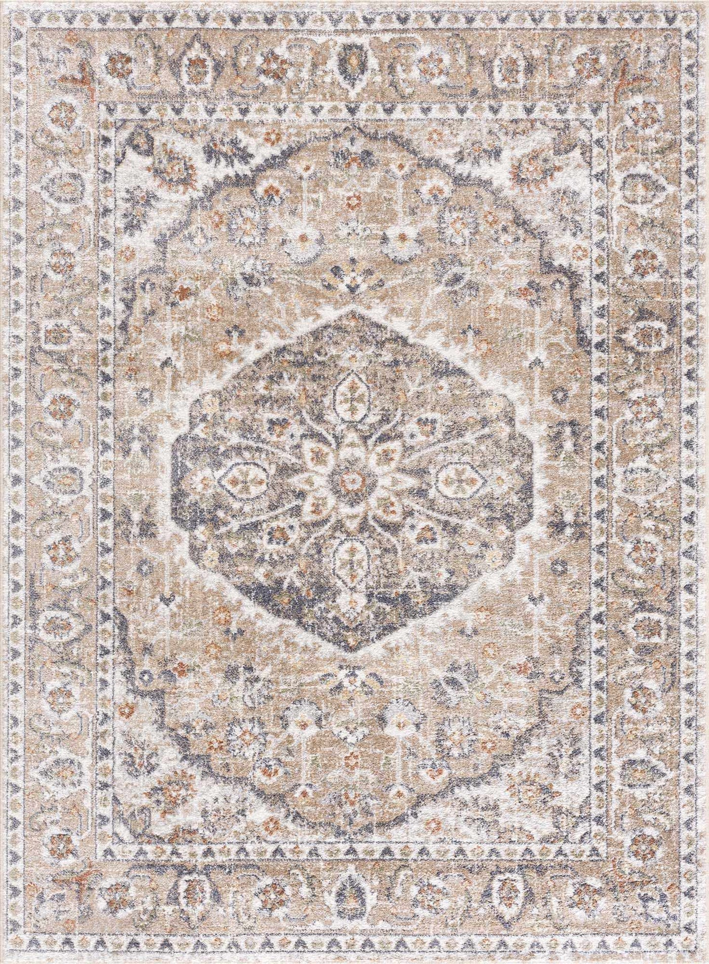 Hiti Beige Flat Pile Washable Rug by Boutique Rugs