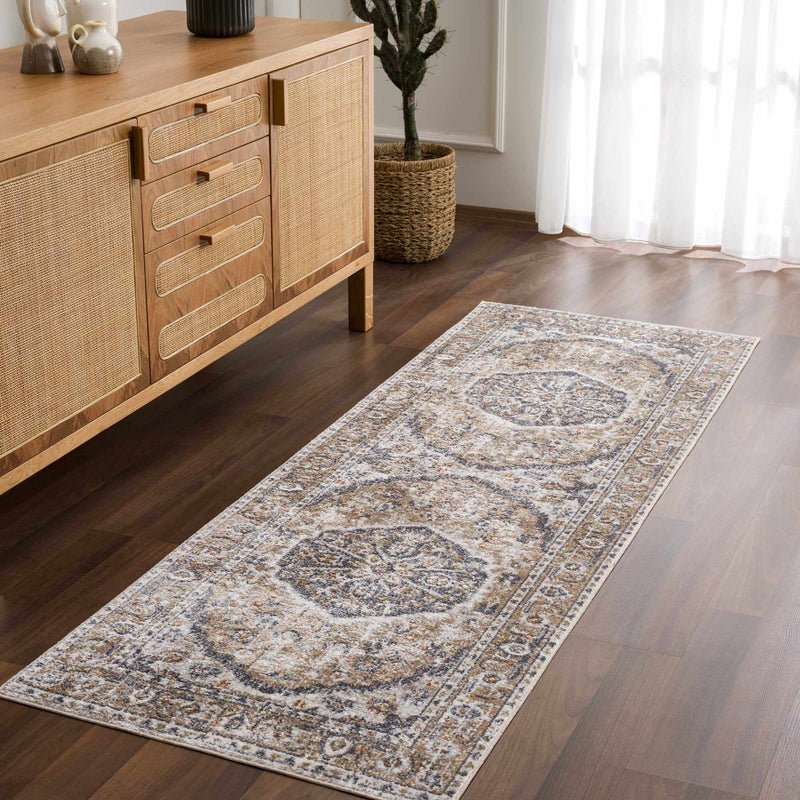 Hiti Beige Flat Pile Washable Rug by Boutique Rugs