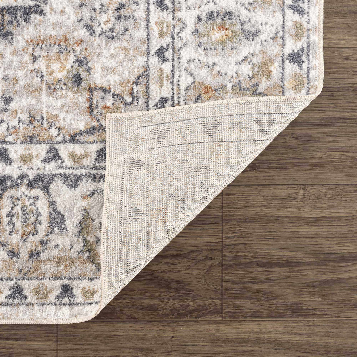 Hiti Cream Flat Pile Washable Rug by Boutique Rugs