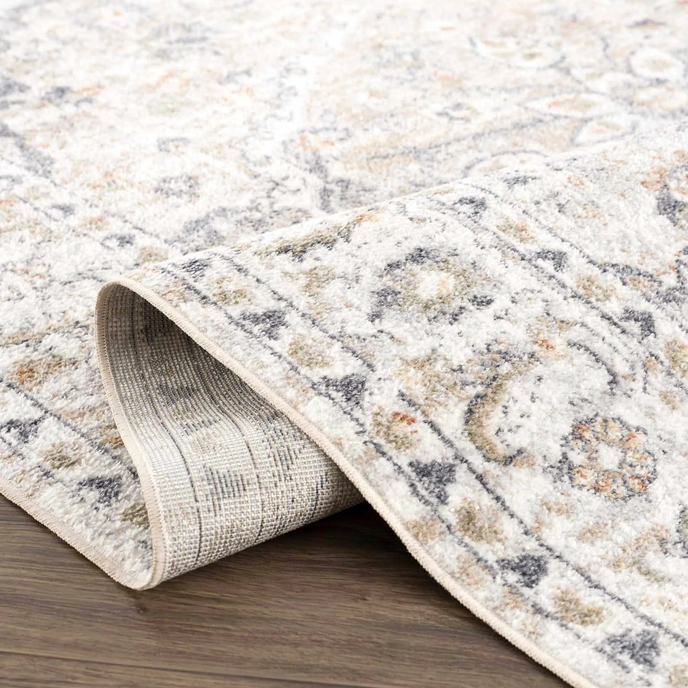 Hiti Cream Flat Pile Washable Rug by Boutique Rugs