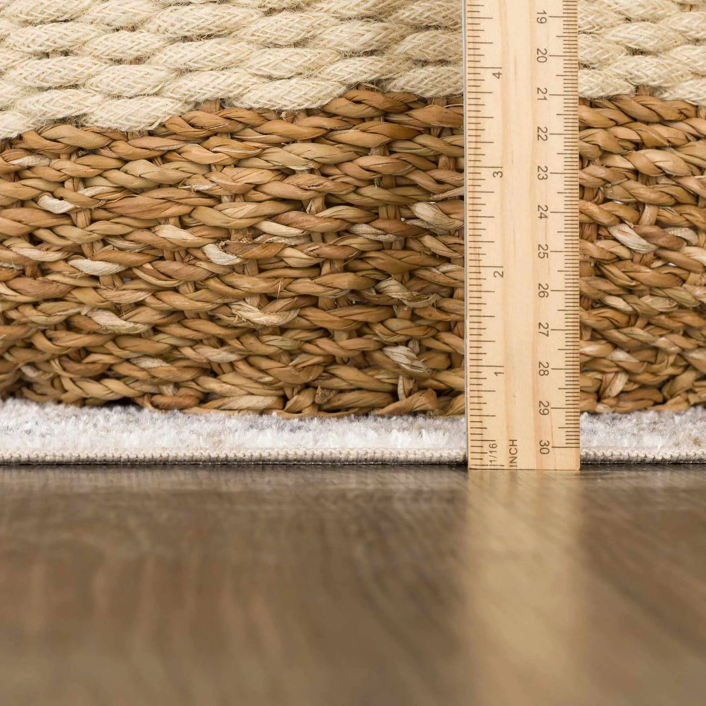 Hiti Cream Flat Pile Washable Rug by Boutique Rugs