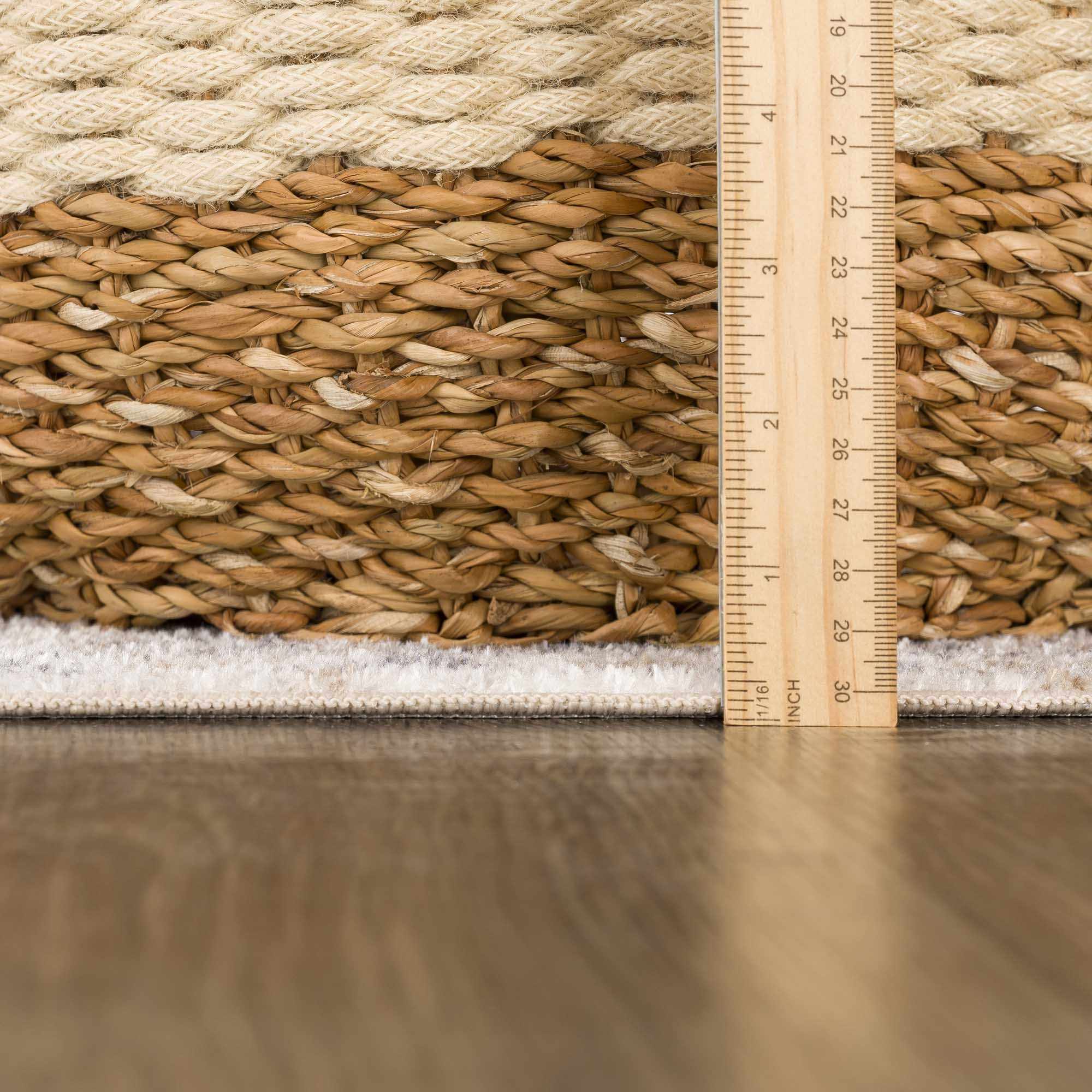 Hiti Cream Flat Pile Washable Rug by Boutique Rugs