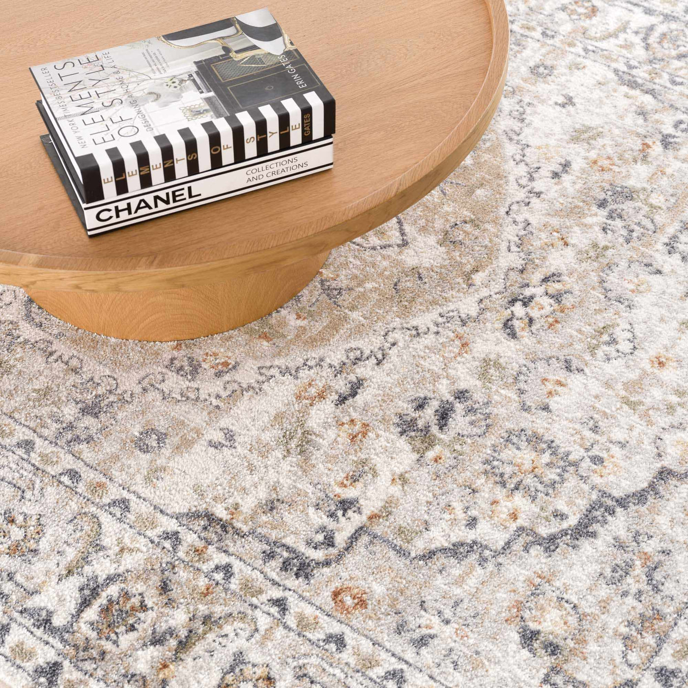 Hiti Cream Flat Pile Washable Rug by Boutique Rugs
