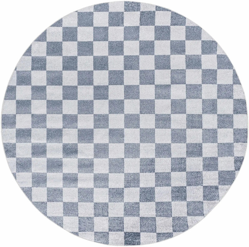 Alie Gray Checkered Washable Area Rug by Hauteloom