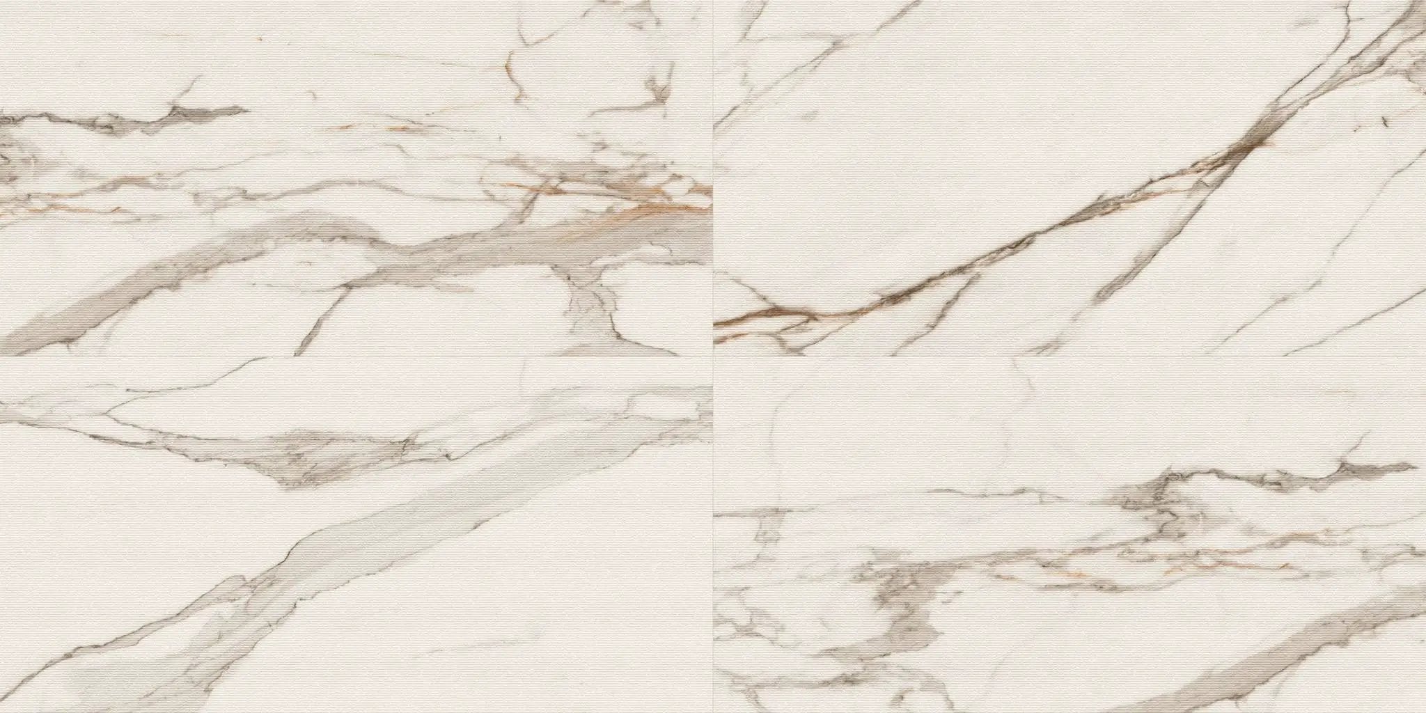 Veneer World Atelier Charme Chisel Calacatta Gold Marble Look Porcelain Accent Tiles 24x48 by landmarkceramics