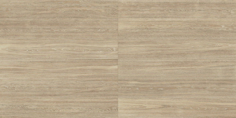 Veneer World Atelier Spirit Flute Spririt Elegant Oak Wood Look Porcelain Accent Tiles 24x48 by landmarkceramics