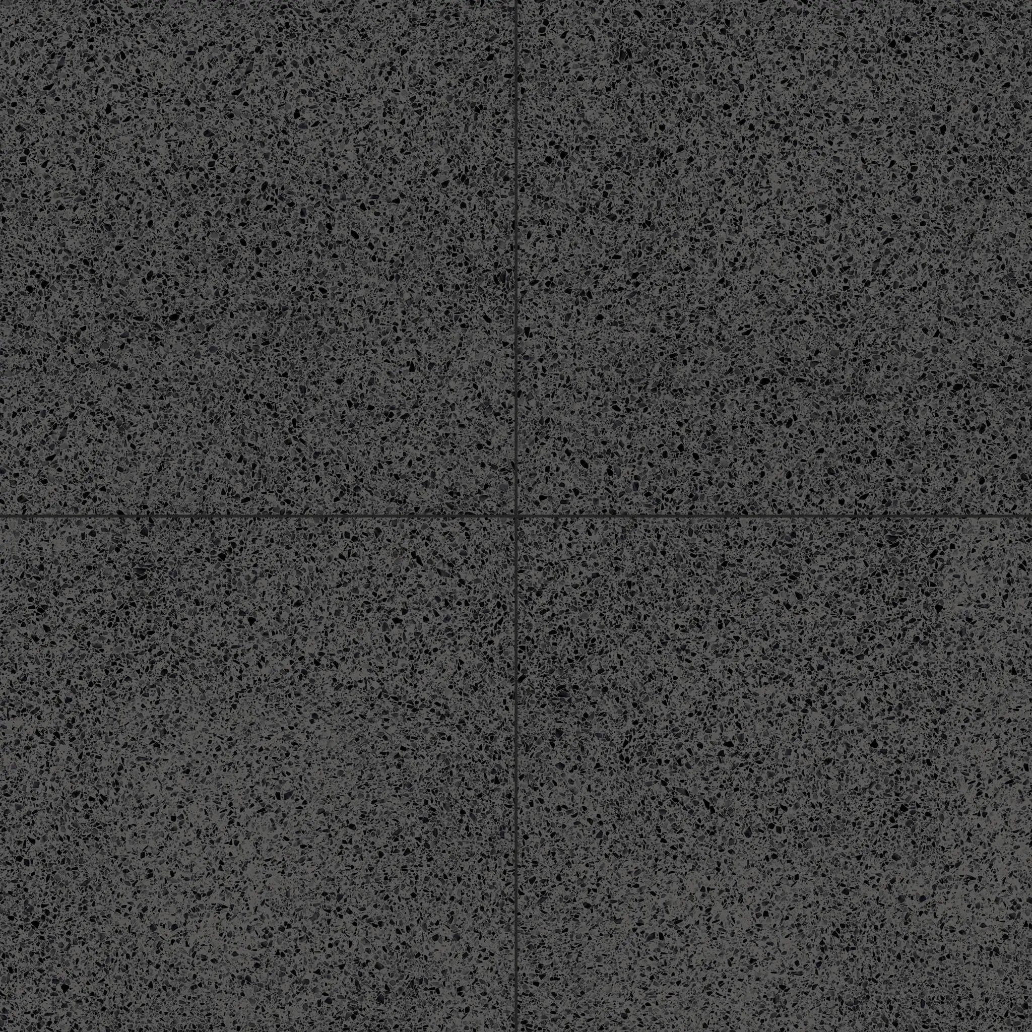 Elite Color Black Anti-Slip Terrazzo Look Porcelain Tiles 24x24 by landmarkceramics