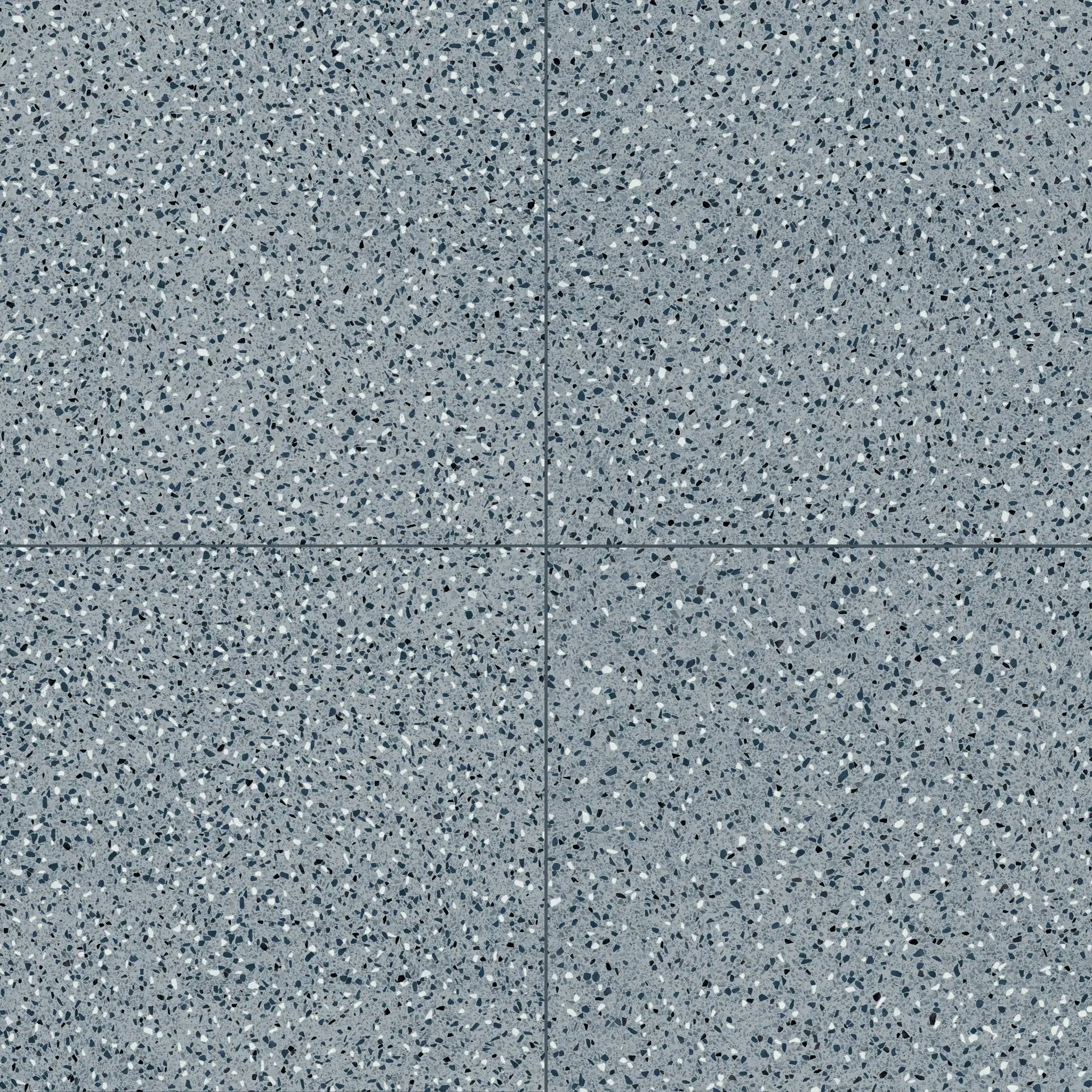 Elite Color Blue Anti-Slip Terrazzo Look Porcelain Tiles 24x24 by landmarkceramics