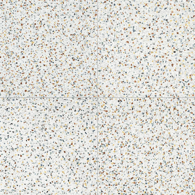Elite Color Multicolor Mix Anti-Slip Terrazzo Look Porcelain Tiles 24x24 by landmarkceramics