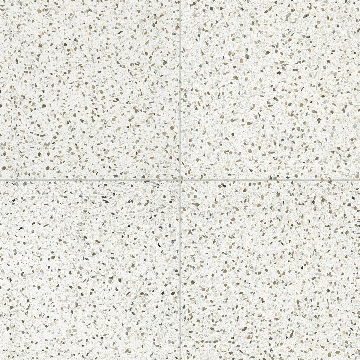 Elite Color Neutral Mix Anti-Slip Terrazzo Look Porcelain Tiles 24x24 by landmarkceramics