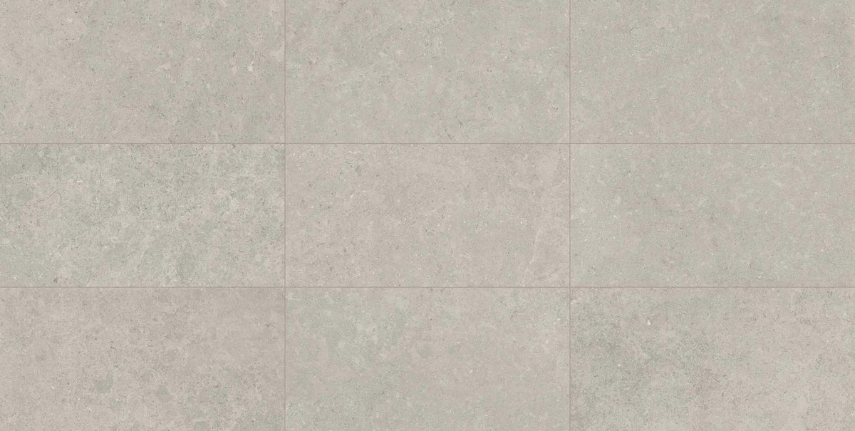 Mood Ash Anti-Slip Grip Limestone Look Porcelain Tiles 12x24 by landmarkceramics