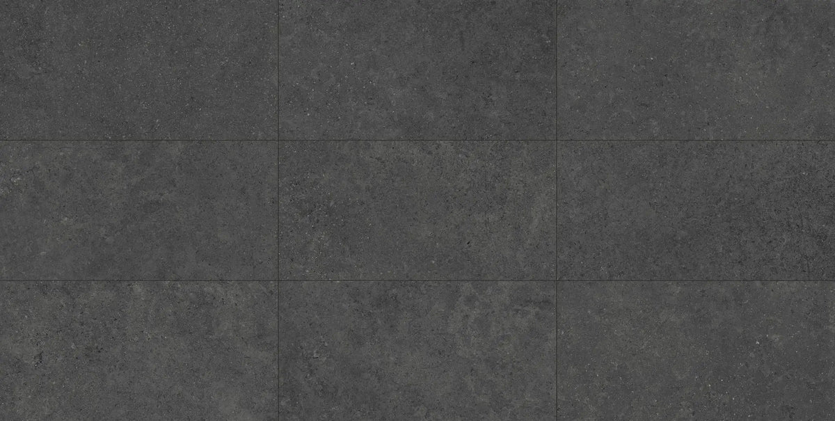 Mood Charcoal Mosaic A Limestone Look Porcelain Mosaics 12x12 by landmarkceramics
