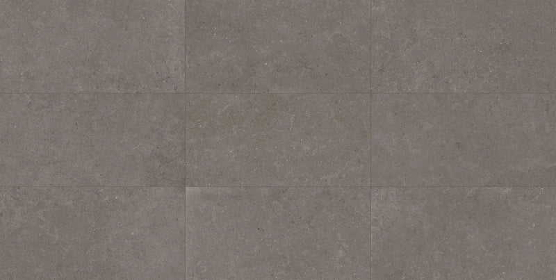 Mood Dark Limestone Look Porcelain Tiles 12x24 by landmarkceramics