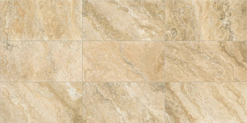 Trail Cross Cut Philadelphia Mosaic J Travertine Look Porcelain Mosaics 12x12 by landmarkceramics