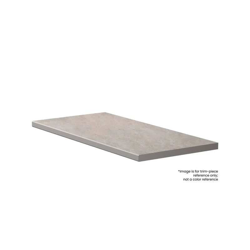 Frontier20 Sand Coping & Stair Limestone Look Porcelain Moldings 12x48 by landmarkceramics