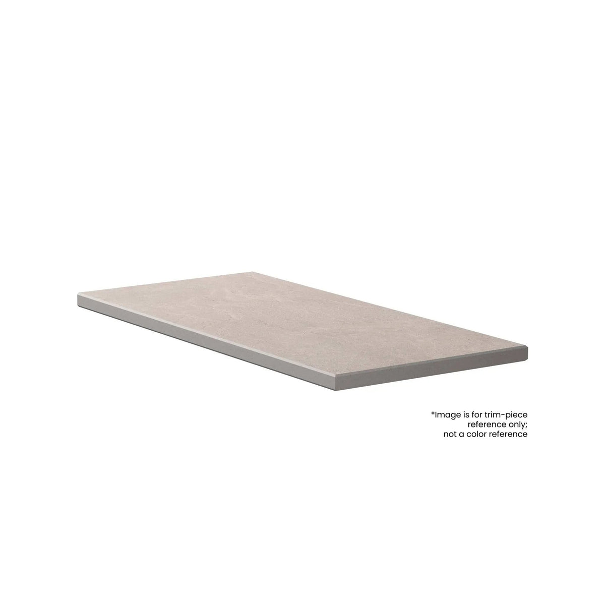 Frontier20 Travertine Cross Cut Cream End-cover Look Porcelain Moldings 12x24 by landmarkceramics