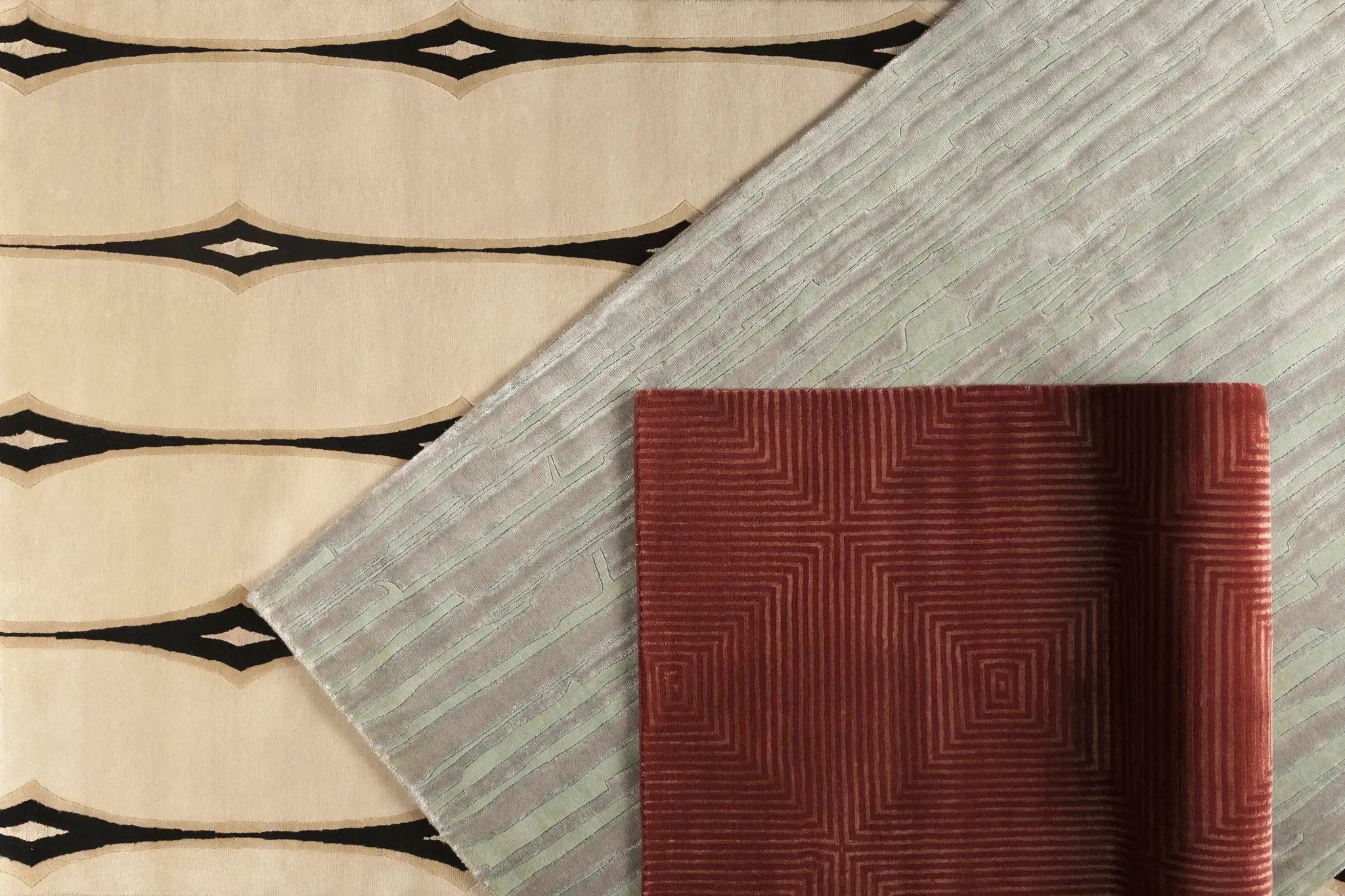 Smartt Beige&Black Premium Wool Rug - Clearance by Boutique Rugs