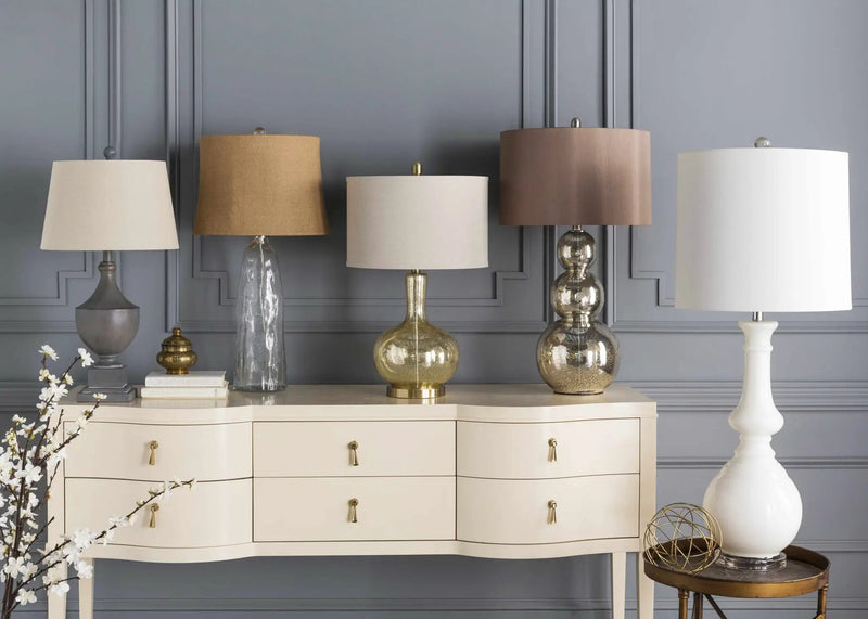 Tinoto Glass Table Lamp - Clearance by Boutique Rugs