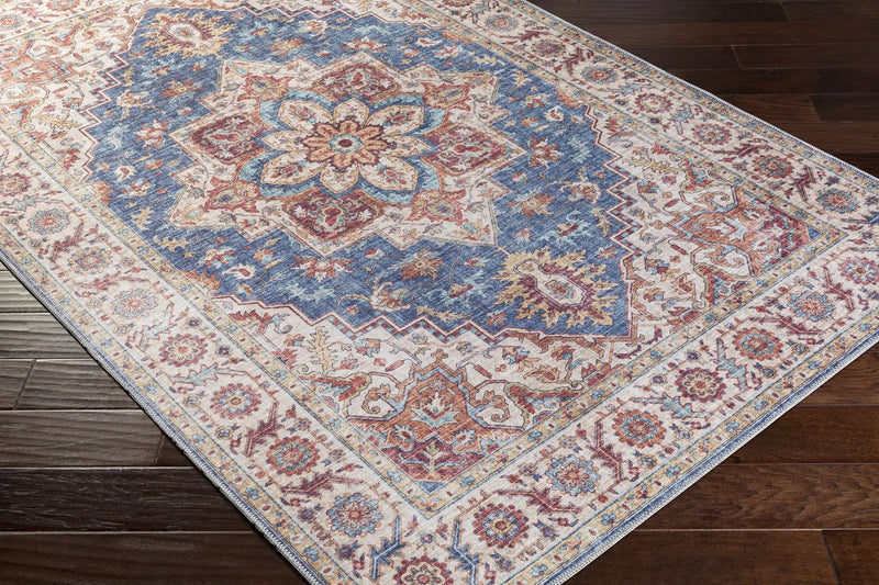 Kapaa Blue Medallion Rug - Clearance by Boutique Rugs