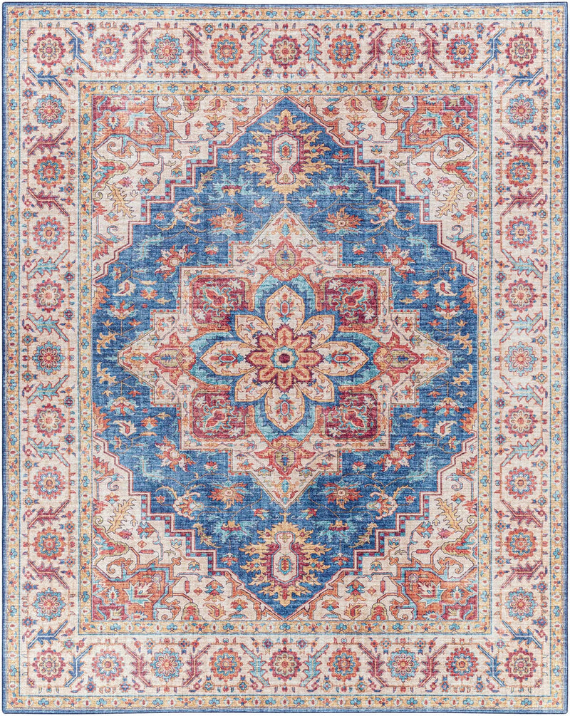 Kapaa Blue Medallion Rug - Clearance by Boutique Rugs