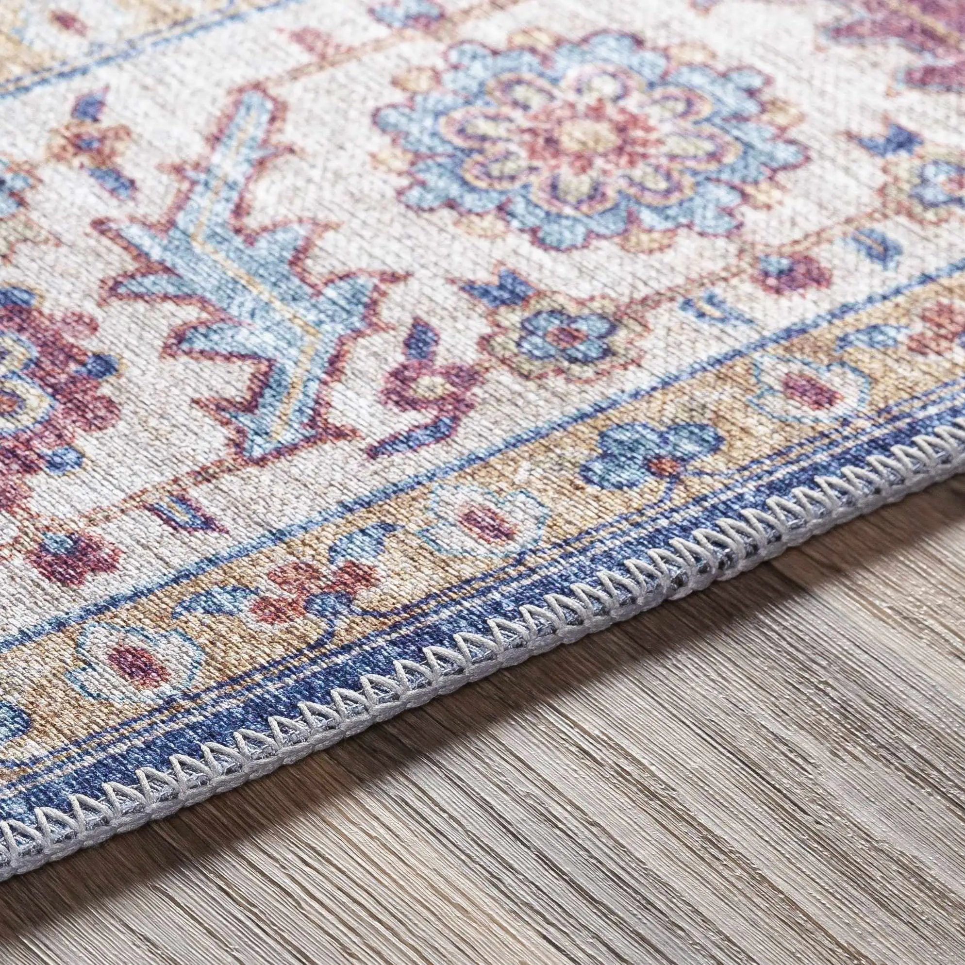 Kapaa Blue Medallion Rug - Clearance by Boutique Rugs