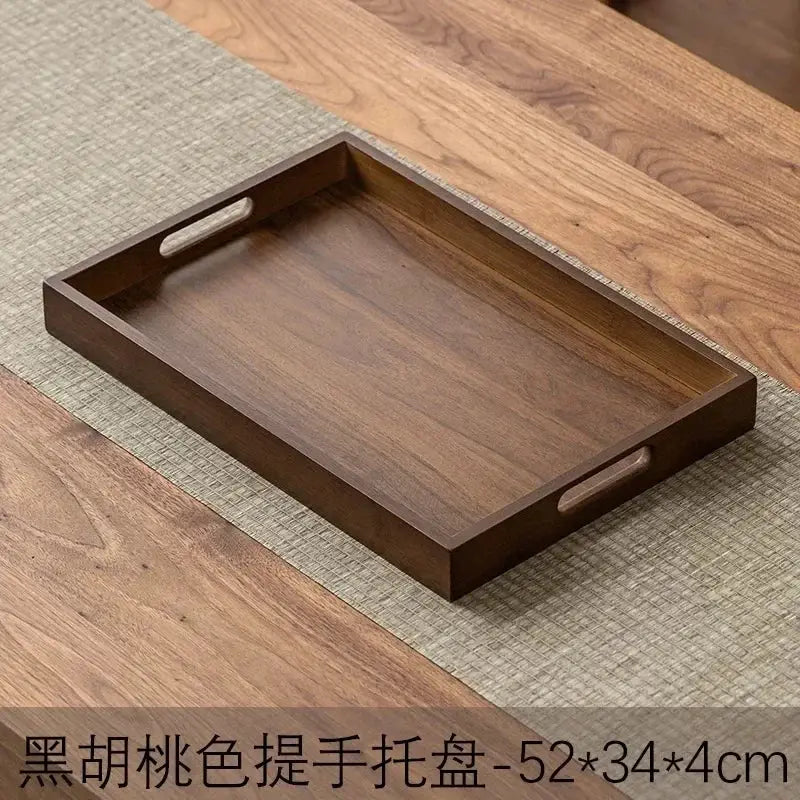 Long Rectangle Bamboo Tea Serving Tray by House Of Avana