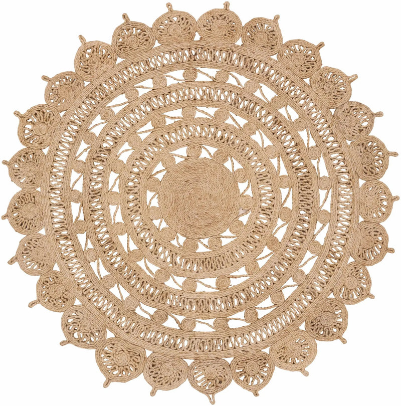 Longville Round Jute Rug - Clearance by Boutique Rugs