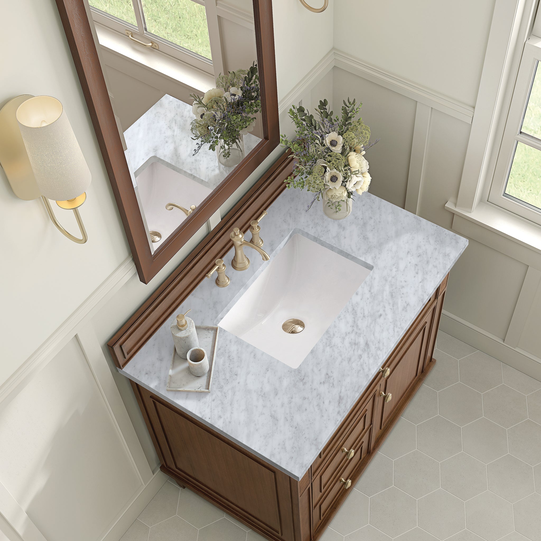 James Martin Lorelai 36" Single Bathroom Vanity, Mid-Century Walnut by James Martin